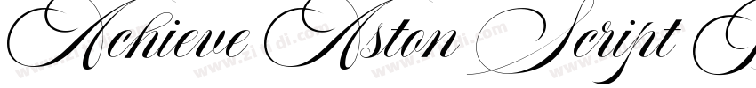 Achieve Aston Script Bold字体转换